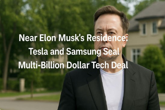 Near Elon Musk’s Residence: Tesla and Samsung Seal Multi-Billion Dollar Tech Deal